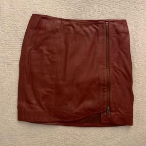 Leith Leather Mini Skirt